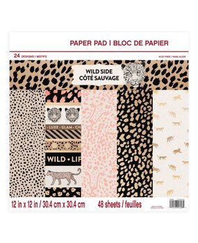 Craft Smith Wild Side 12x12 Inch Paper Pad (MSE4314) Craft Smith Wild Side 12x12 Inch Paper Pad (MSE4314)