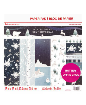 Craft Smith Winter Dream 12x12 Inch Paper Pad (MSE4852) Craft Smith Winter Dream 12x12 Inch Paper Pad (MSE4852)