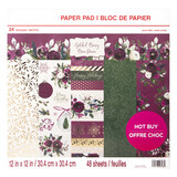 Craft Smith Gilded Berry 12x12 Inch Paper Pad (MSE4853)