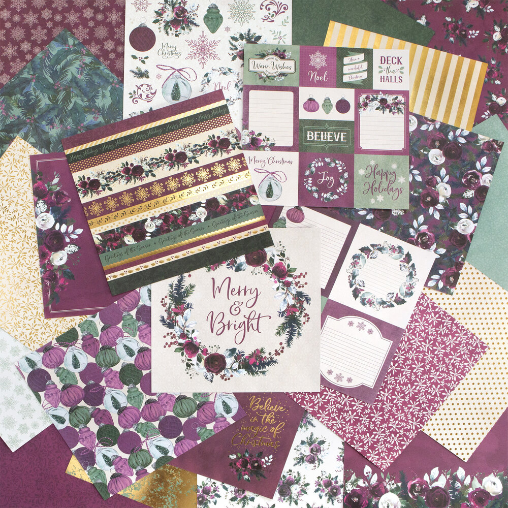 Craft Smith Gilded Berry 12x12 Inch Paper Pad (MSE4853)