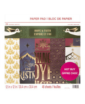 Craft Smith Hope & Faith 12x12 Inch Paper Pad (MSE4855) Craft Smith Hope & Faith 12x12 Inch Paper Pad (MSE4855)