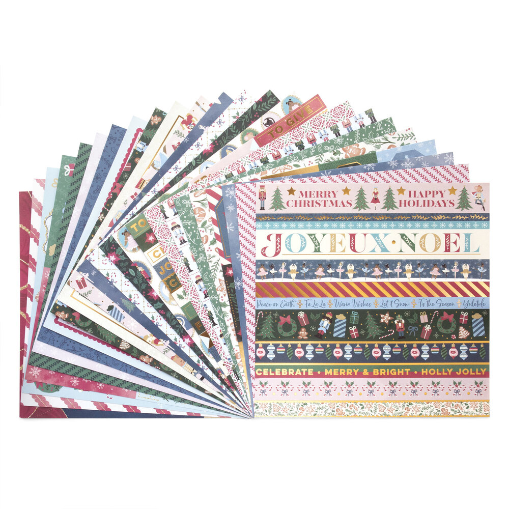 Craft Smith Holiday Ballet 12x12 Inch Paper Pad (MSE4856)