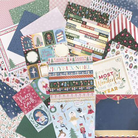 Craft Smith Holiday Ballet 12x12 Inch Paper Pad (MSE4856)