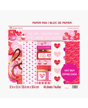Craft Smith Be My Valentine 12x12 Inch Paper Pad (MSE5200)