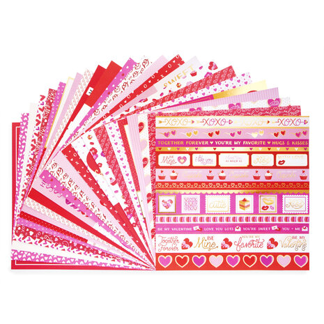 Craft Smith Be My Valentine 12x12 Inch Paper Pad (MSE5200)