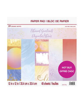 Craft Smith Ethereal Gradients 12x12 Inch Paper Pad (MSE5207) Craft Smith Ethereal Gradients 12x12 Inch Paper Pad (MSE5207)