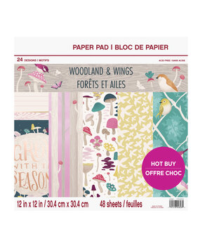 Craft Smith Woodland & Wings 12x12 Inch Paper Pad (MSE5210) Craft Smith Woodland & Wings 12x12 Inch Paper Pad (MSE5210)