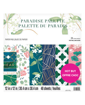 Craft Smith Paradise Palette 12x12 Inch Paper Pad (MSE6151) Craft Smith Paradise Palette 12x12 Inch Paper Pad (MSE6151)