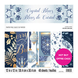 Craft Smith Crystal Blues 12x12 Inch Paper Pad (MSE6455)