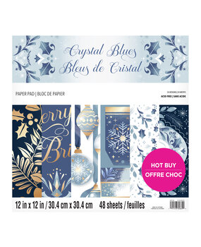 Craft Smith Crystal Blues 12x12 Inch Paper Pad (MSE6455) Craft Smith Crystal Blues 12x12 Inch Paper Pad (MSE6455)