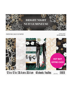 Craft Smith Bright Night 12x12 Inch Paper Pad (MSE6459) Craft Smith Bright Night 12x12 Inch Paper Pad (MSE6459)