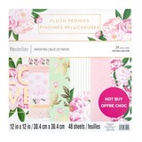 Craft Smith Plush Peonies 12x12 Inch Paper Pad (MSE6825)