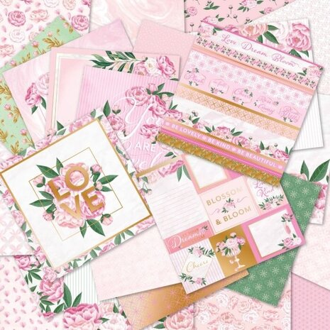 Craft Smith Plush Peonies 12x12 Inch Paper Pad (MSE6825) Craft Smith Plush Peonies 12x12 Inch Paper Pad (MSE6825)