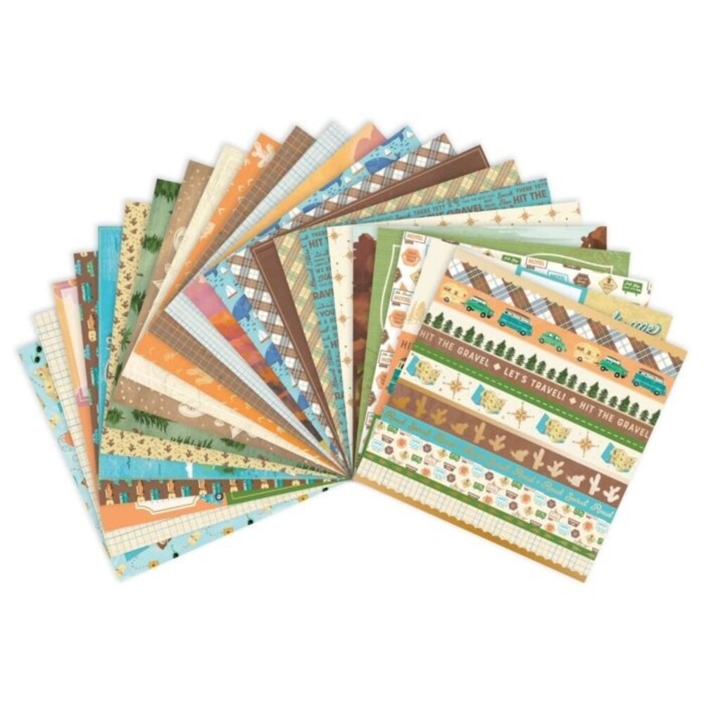 Craft Smith Summer Road Trip 12x12 Inch Paper Pad (MSE7222) Craft Smith Summer Road Trip 12x12 Inch Paper Pad (MSE7222)