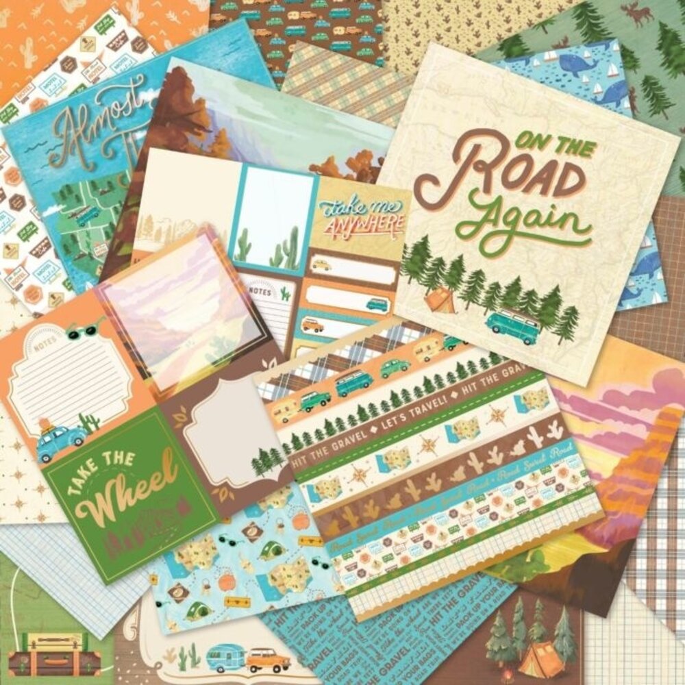 Craft Smith Summer Road Trip 12x12 Inch Paper Pad (MSE7222) Craft Smith Summer Road Trip 12x12 Inch Paper Pad (MSE7222)