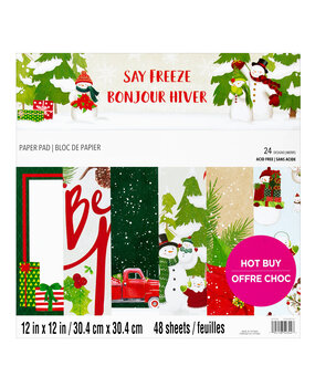 Craft Smith Say Freeze 12x12 Inch Paper Pad (MSE7483) Craft Smith Say Freeze 12x12 Inch Paper Pad (MSE7483)