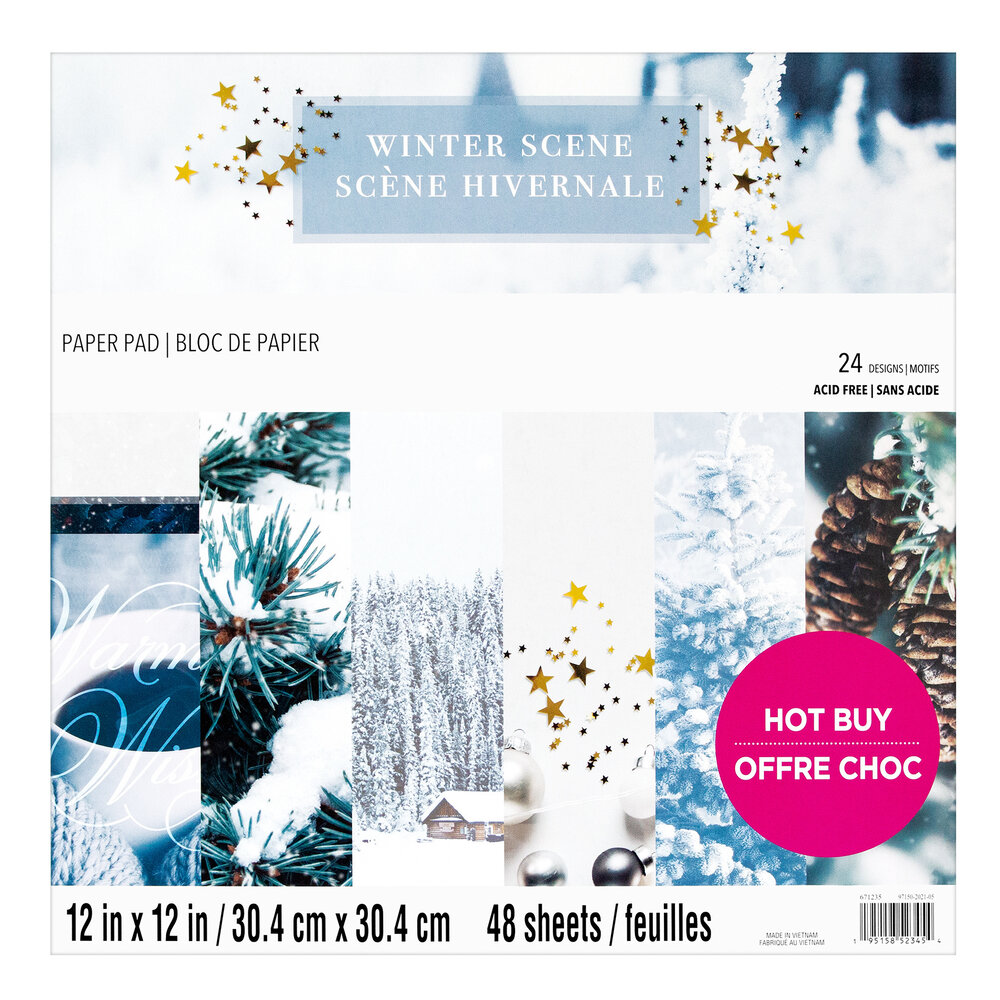 Craft Smith Winter Scene 12x12 Inch Paper Pad (MSE7484)