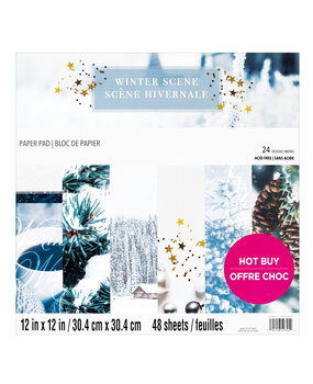 Craft Smith Winter Scene 12x12 Inch Paper Pad (MSE7484) Craft Smith Winter Scene 12x12 Inch Paper Pad (MSE7484)