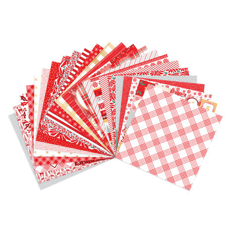 Craft Smith Peppermint Stripe 12x12 Inch Paper Pad (MSE7487)