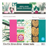 Craft Smith Green House 12x12 Inch Paper Pad (MSE7670)
