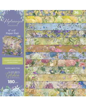 Crafter's Companion Hydrangea 6x6 Inch Paper Pad (NG-HY-PAD6) Crafter's Companion Hydrangea 6x6 Inch Paper Pad (NG-HY-PAD6)