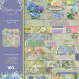 Crafter's Companion Hydrangea 8x8 Inch Topper Pad (NG-HY-QTOP8)