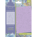 Crafter's Companion Hydrangea 2D Embossing Folder Handwritten Letter (NG-HY-EF4-HWL)