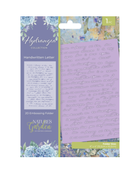 Crafter's Companion Hydrangea 2D Embossing Folder Handwritten Letter (NG-HY-EF4-HWL) Crafter's Companion Hydrangea 2D Embossing Folder Handwritten Letter (NG-HY-EF4-HWL)