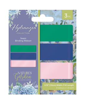 Crafter's Companion Hydrangea Seam Binding Ribbon (NG-HY-SBRIB) Crafter's Companion Hydrangea Seam Binding Ribbon (NG-HY-SBRIB)