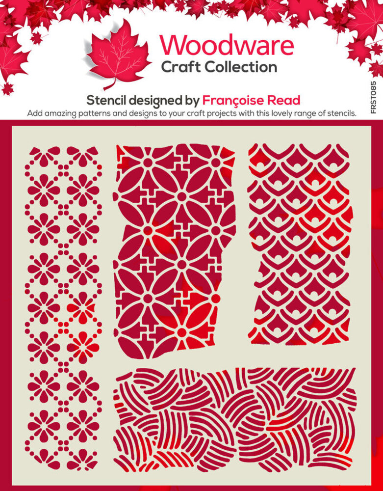 Woodware Organic 6x6 Inch Stencil (FRST085)