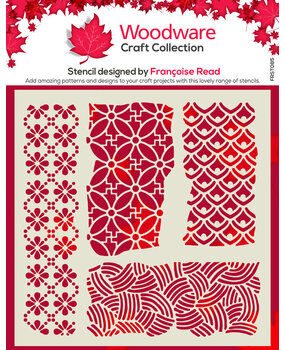 Woodware Organic 6x6 Inch Stencil (FRST085)