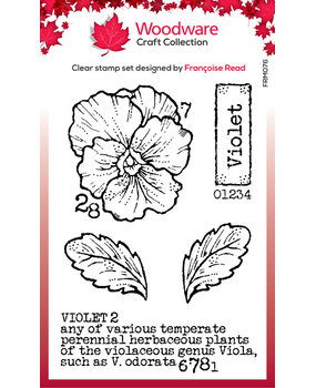 Woodware Mini Violet Clear Stamps (FRM076) Woodware Mini Violet Clear Stamps (FRM076)