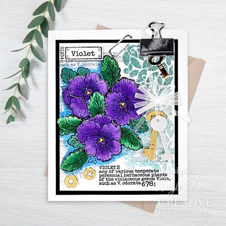 Woodware Mini Violet Clear Stamps (FRM076)