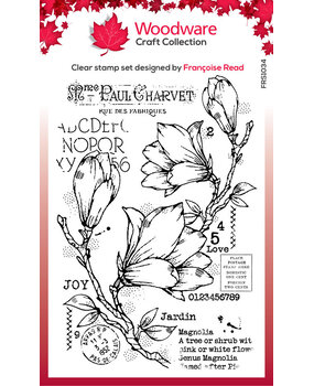 Woodware Spring Magnolia Clear Stamps (FRS1034) Woodware Spring Magnolia Clear Stamps (FRS1034)
