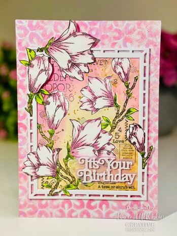 Woodware Spring Magnolia Clear Stamps (FRS1034) Woodware Spring Magnolia Clear Stamps (FRS1034)