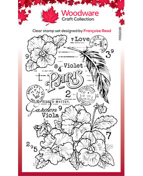 Woodware Viola Clear Stamps (FRS1036)