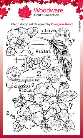 Woodware Viola Clear Stamps (FRS1036)