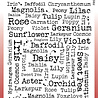 Woodware Flower Names Clear Stamps (FRS1037) Woodware Flower Names Clear Stamps (FRS1037)