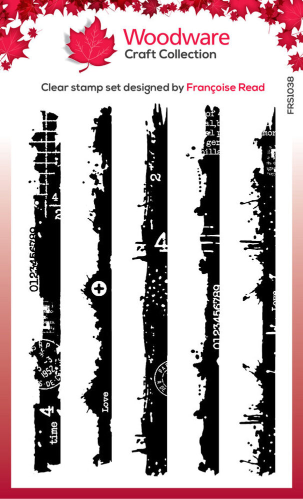 Woodware Grungy Borders Clear Stamps (FRS1038)