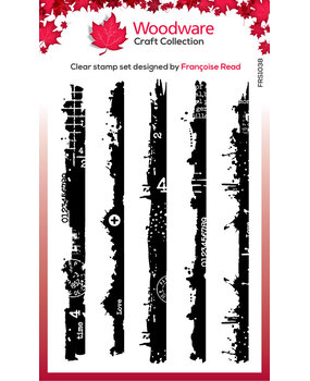 Woodware Grungy Borders Clear Stamps (FRS1038)