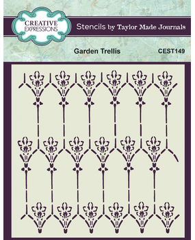 Creative Expressions Garden Trellis 6x6 Inch Stencil (CEST149) Creative Expressions Garden Trellis 6x6 Inch Stencil (CEST149)