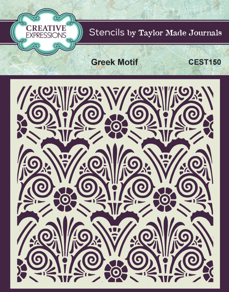 Creative Expressions Greek Motif 6x6 Inch Stencil (CEST150) Creative Expressions Greek Motif 6x6 Inch Stencil (CEST150)