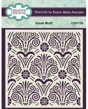 Creative Expressions Greek Motif 6x6 Inch Stencil (CEST150) Creative Expressions Greek Motif 6x6 Inch Stencil (CEST150)