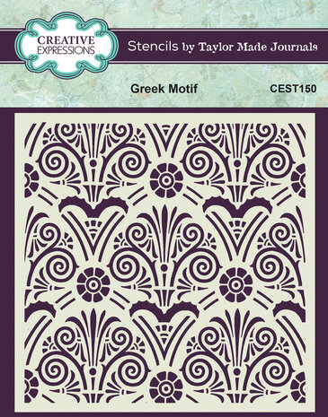 Creative Expressions Greek Motif 6x6 Inch Stencil (CEST150) Creative Expressions Greek Motif 6x6 Inch Stencil (CEST150)