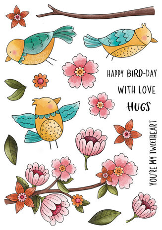 Creative Expressions Jane's Doodles Clear Stamp Set Birdsong Blooms (CEC1063) Creative Expressions Jane's Doodles Clear Stamp Set Birdsong Blooms (CEC1063)