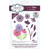 Creative Expressions Sue Wilson Craft Die Layered Flowers Coneflower (CED25061)