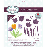 Creative Expressions Sue Wilson Craft Die Layered Flowers Tulip (CED25064)