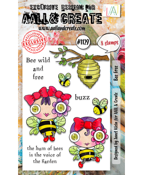AALL and Create Clear Stamp Set A6 Bee Free (AALL-TP-1129) AALL and Create Clear Stamp Set A6 Bee Free (AALL-TP-1129)