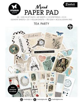 Studio Light Essentials Tea Party A5 Mixed Paper Pad (SL-ES-MPP29) Studio Light Essentials Tea Party A5 Mixed Paper Pad (SL-ES-MPP29)