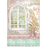 Stamperia Orchids and Cats Window Rice Paper A4 (DFSA4850)*